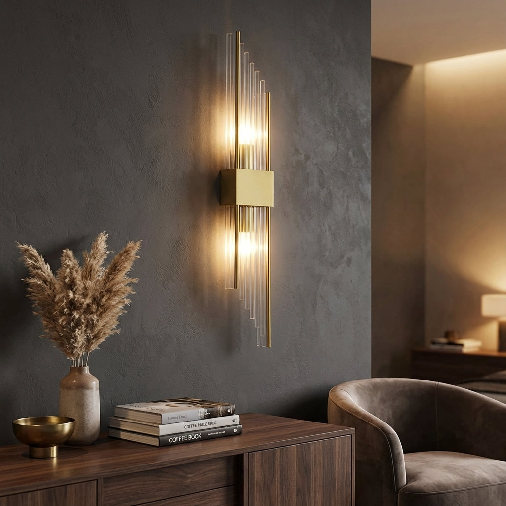 Contemporary Crystal Wall Light - 3 Colour Temperature Modes