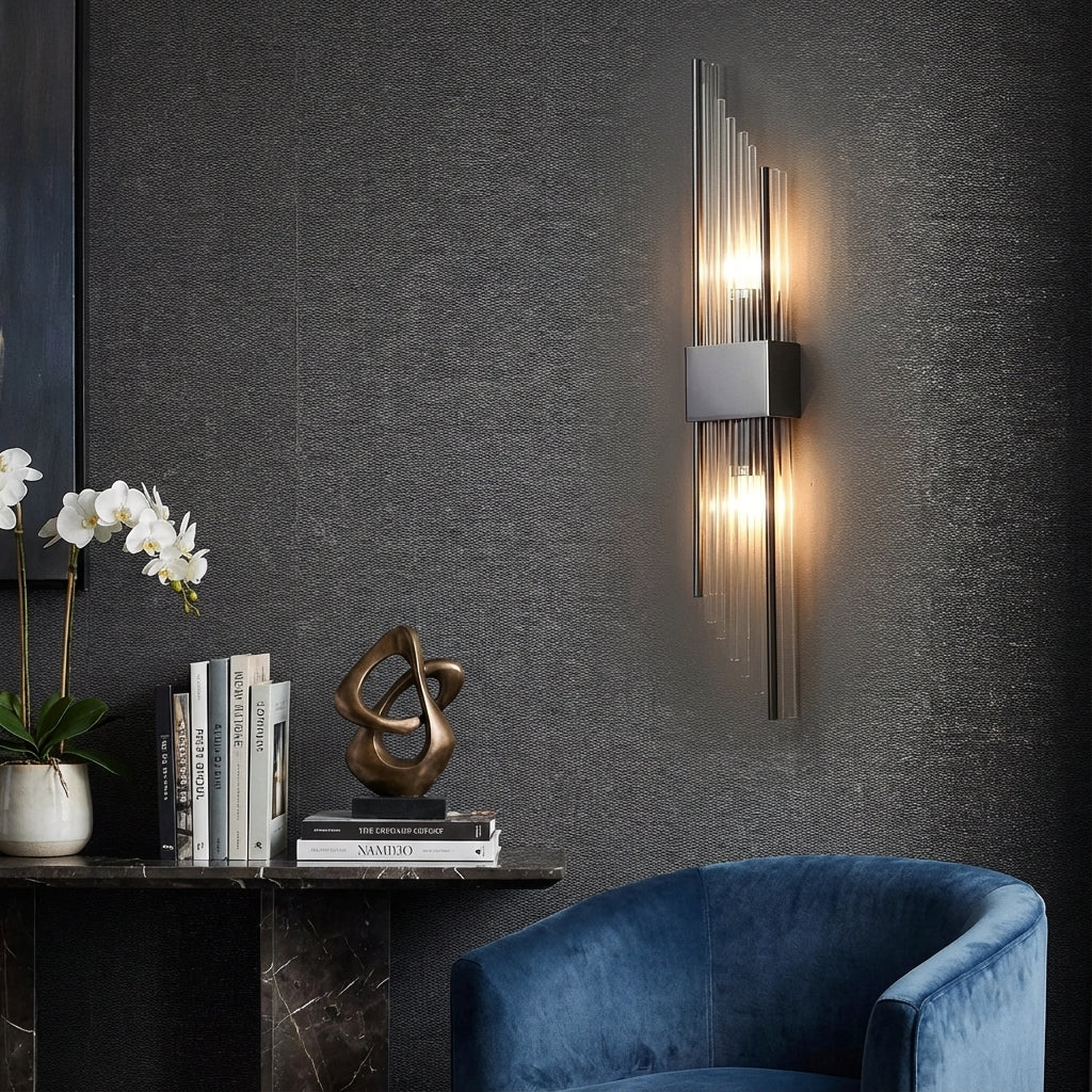 Contemporary Crystal Wall Light - 3 Colour Temperature Modes