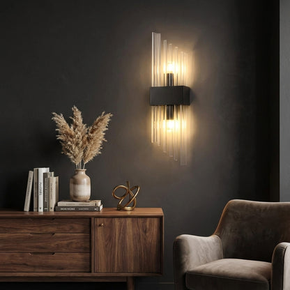 Contemporary Crystal Wall Light - 3 Colour Temperature Modes