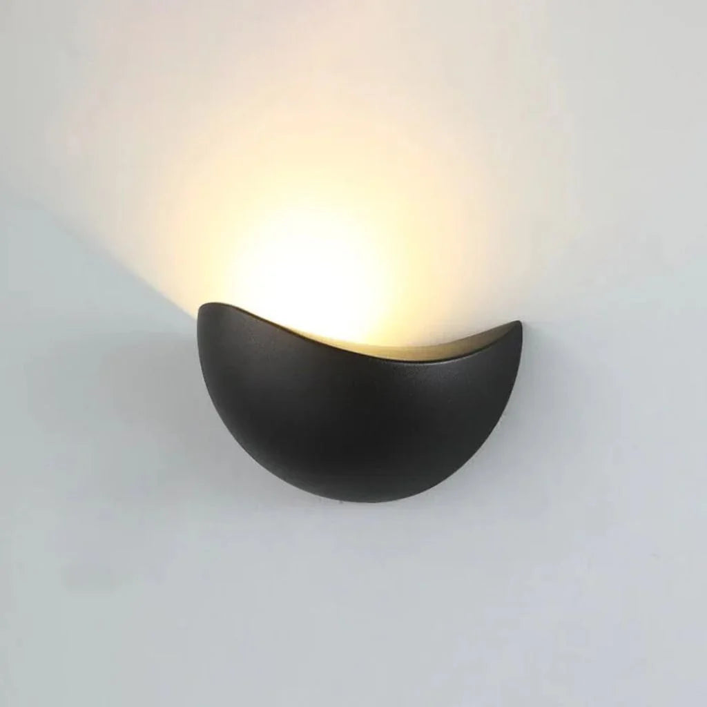 Elara Haus Wall Light - Aluminium Minimalist Half-Round LED Outdoor Wall Lights 0