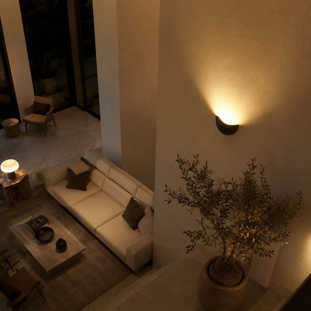 Elara Haus Wall Light - Aluminium Minimalist Half-Round LED Outdoor Wall Lights 7