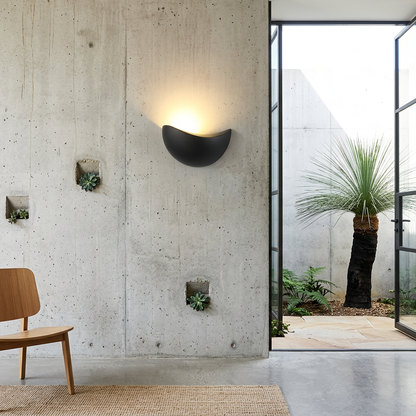 Crescent-Shaped LED Wall Light Sconce