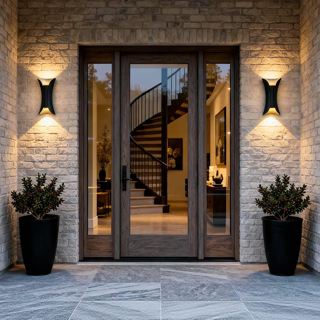 Up Down Lighting Wall Lights Modern Curved LED Waterproof Light 6