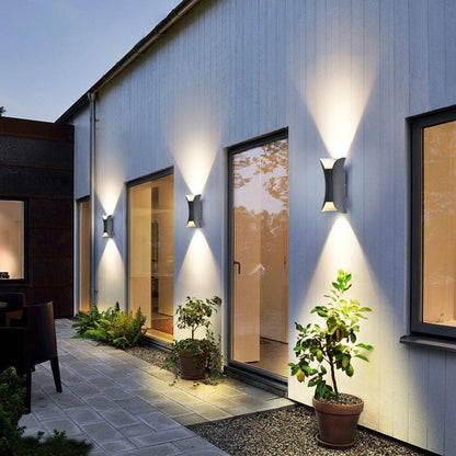 Up Down Lighting Wall Lights Modern Curved LED Waterproof Light 8