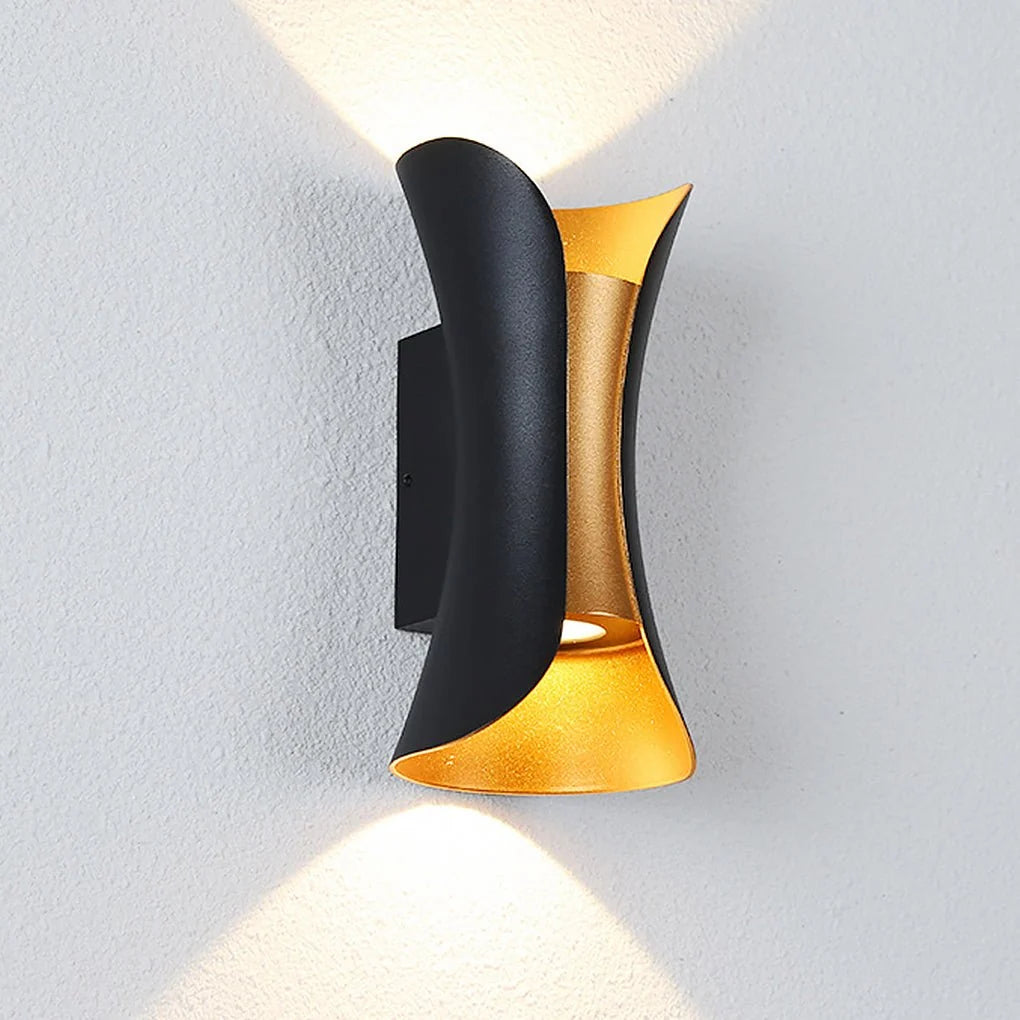Up Down Lighting Wall Lights Modern Curved LED Waterproof Light 11