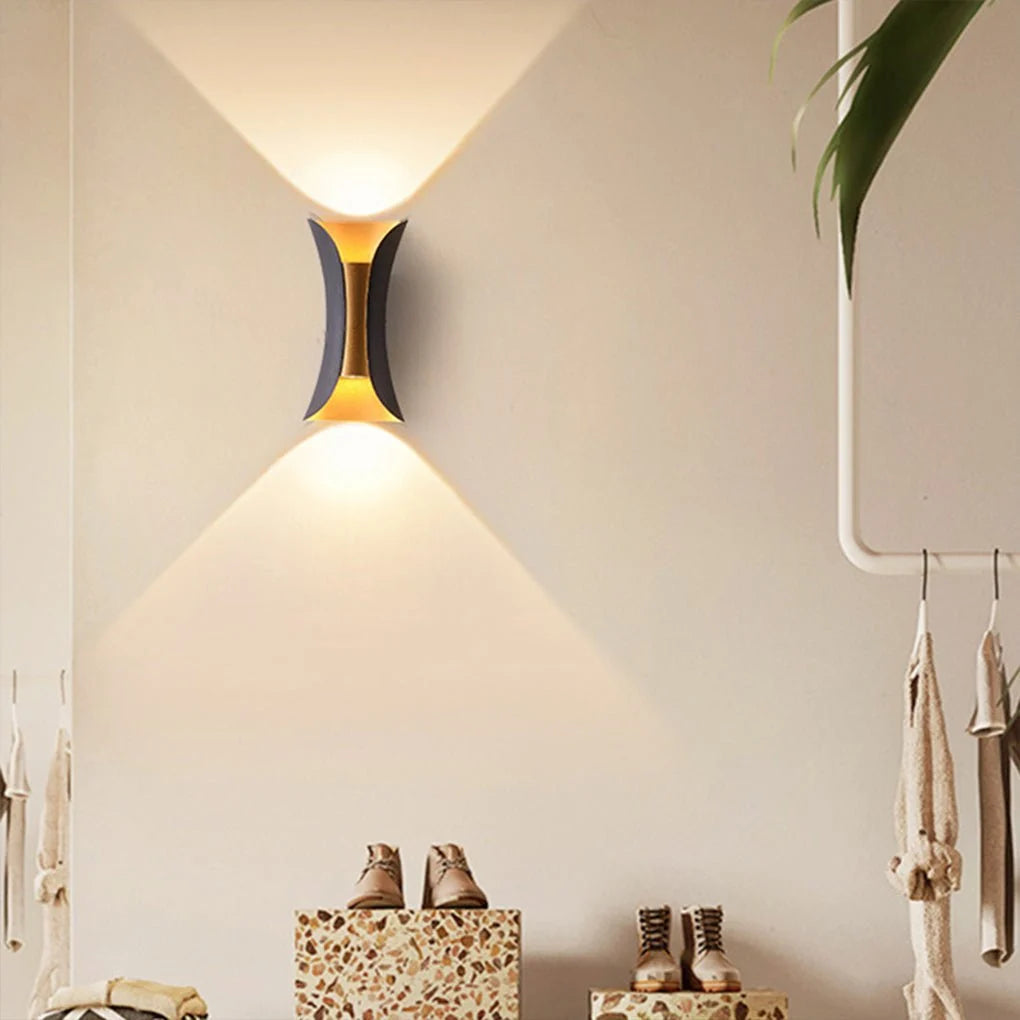 Up Down Lighting Wall Lights Modern Curved LED Waterproof Light 0