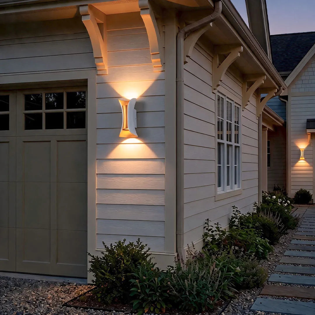Up Down Lighting Wall Lights Modern Curved LED Waterproof Light 2