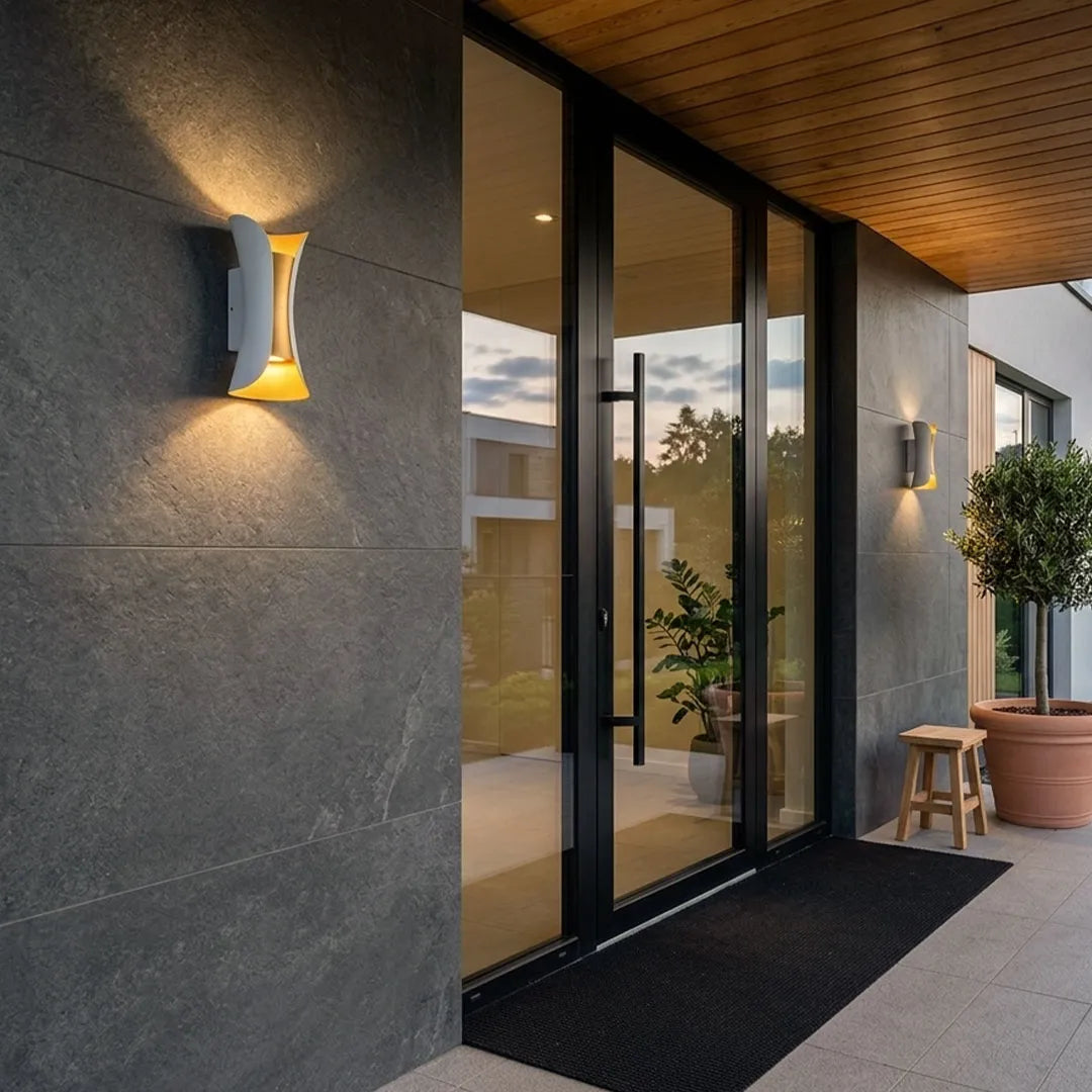 Up Down Lighting Wall Lights Modern Curved LED Waterproof Light 3