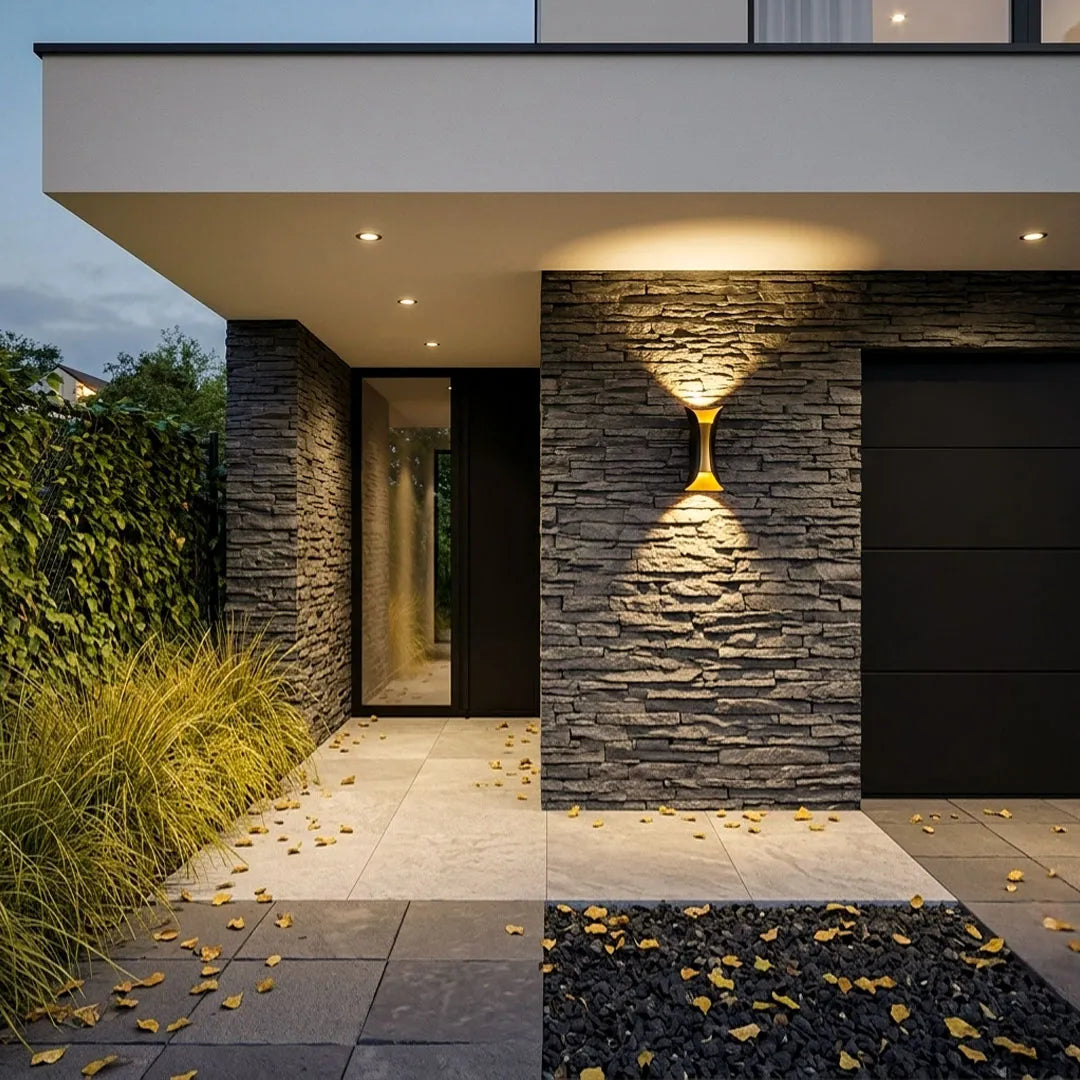 Up Down Lighting Wall Lights Modern Curved LED Waterproof Light 4