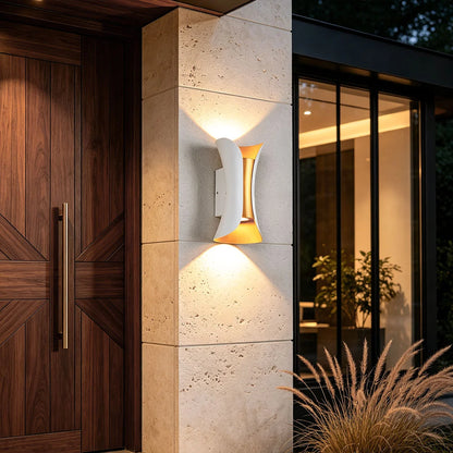 Up Down Lighting Wall Lights Modern Curved LED Waterproof Light 5