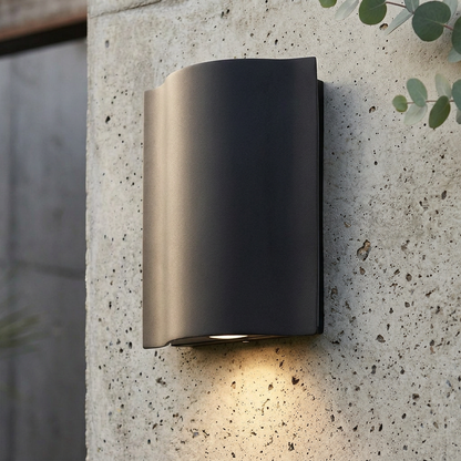Curved Metal Wall Light Sconce