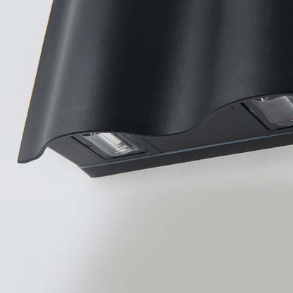 Beam Wall Light Wavy Aluminum Outdoor LED Up-Down Light 6