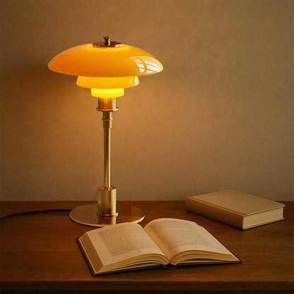 Danish Style Glass Table Lamp