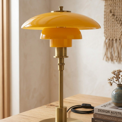 Danish Style Glass Table Lamp