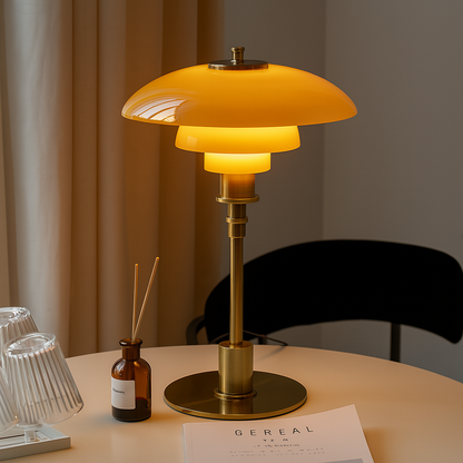 Danish Style Glass Table Lamp