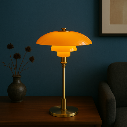 Danish Style Glass Table Lamp