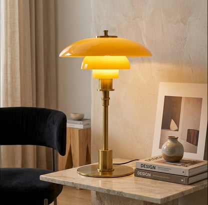 Danish Style Glass Table Lamp