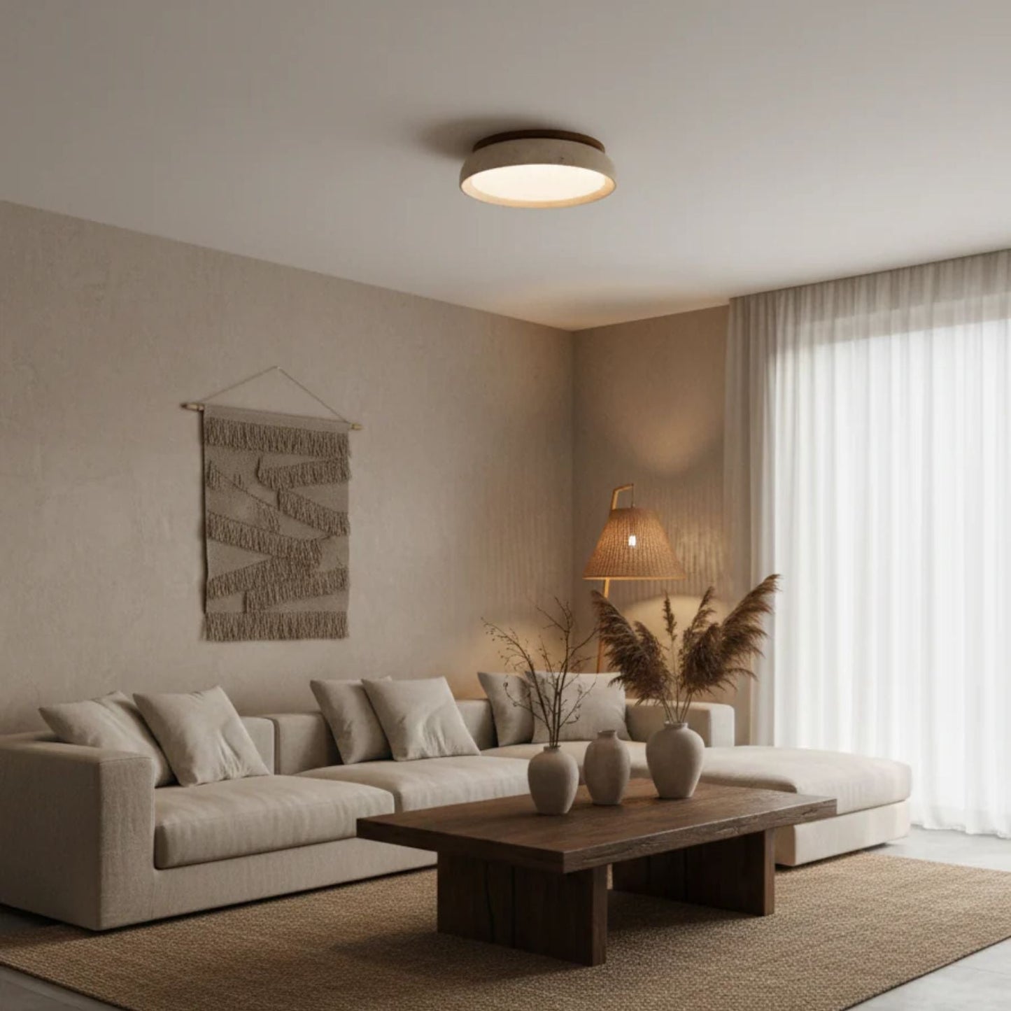Depiara Organic Modern Ceiling Lamp Warm LED