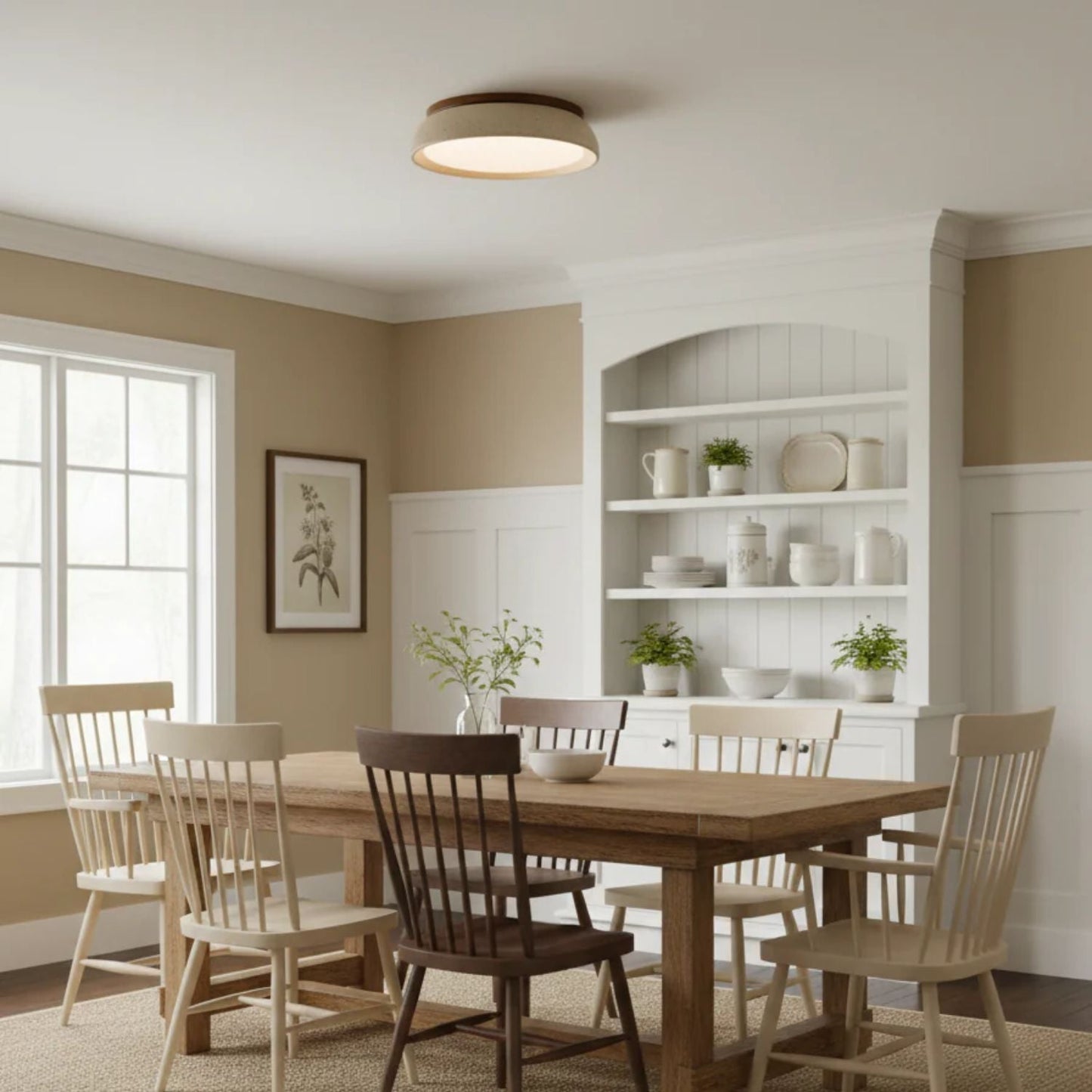 Depiara Organic Modern Ceiling Lamp Warm LED