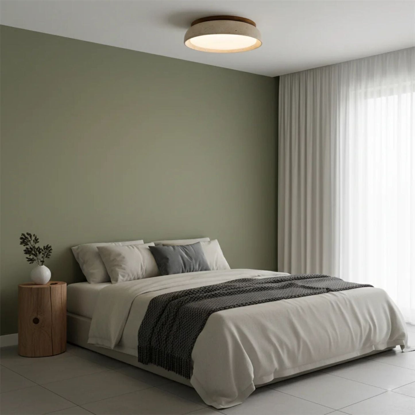 Depiara Organic Modern Ceiling Lamp Warm LED