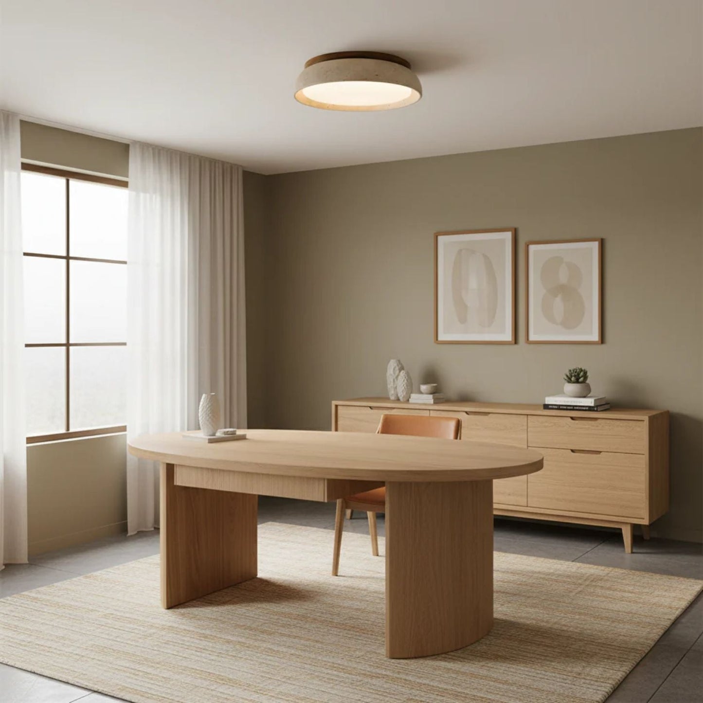 Depiara Organic Modern Ceiling Lamp Warm LED