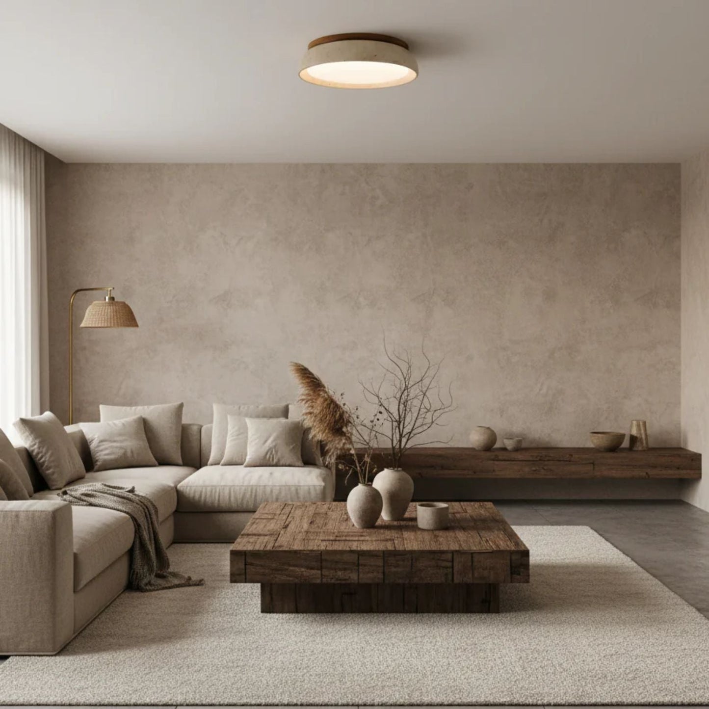 Depiara Organic Modern Ceiling Lamp Warm LED
