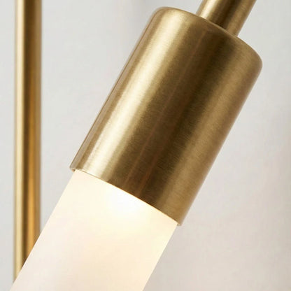 Elara Haus Wall Sconce - Gold Double Frosted Glass Cylinder Wall Lamp 5