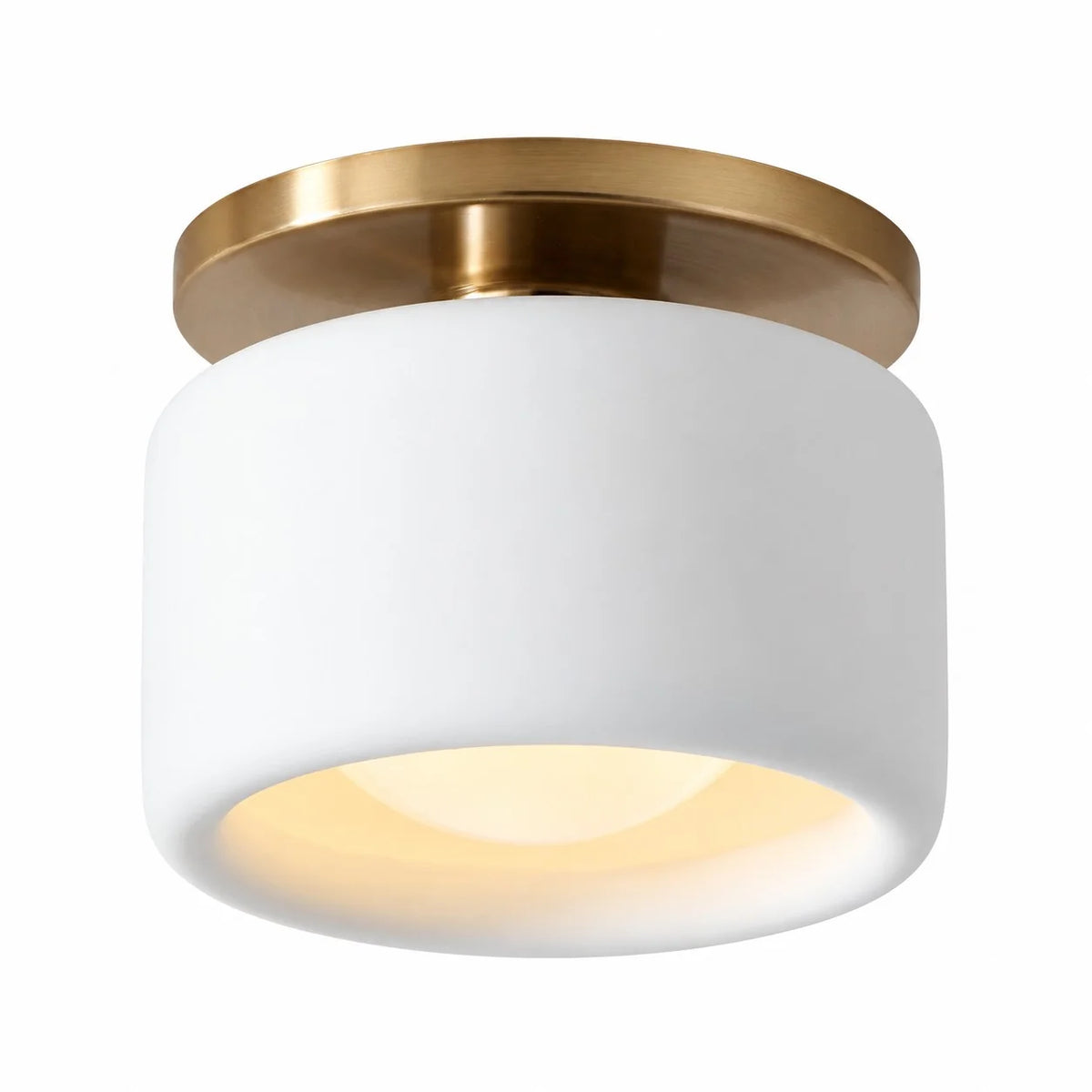 Modern Porcelain Semi Flush Mount Ceiling Light 9