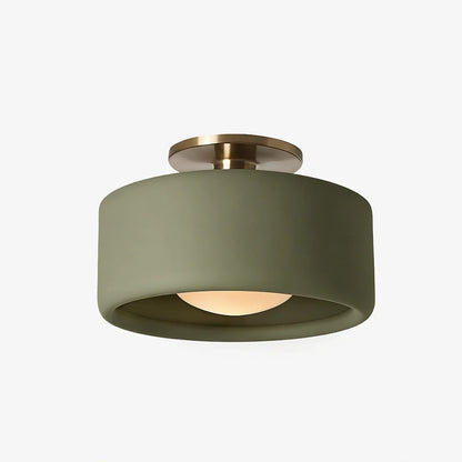 Modern Porcelain Semi Flush Mount Ceiling Light 11