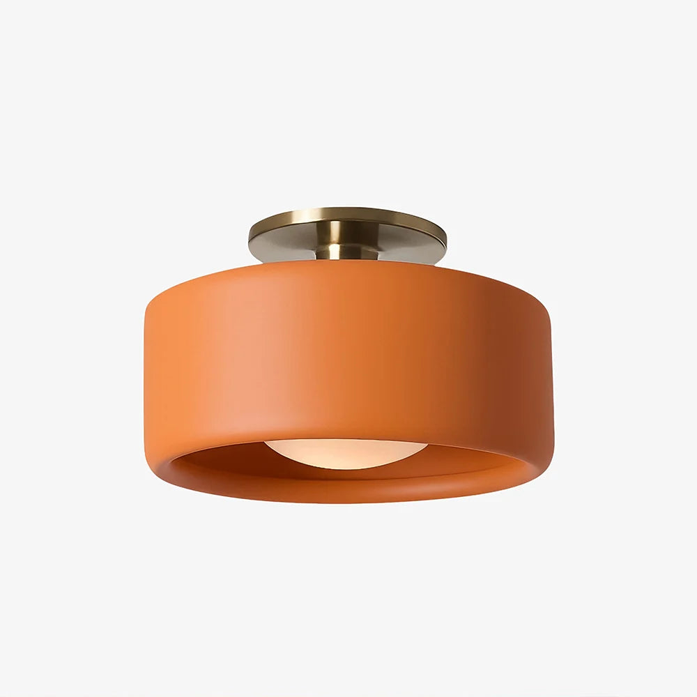 Modern Porcelain Semi Flush Mount Ceiling Light 14