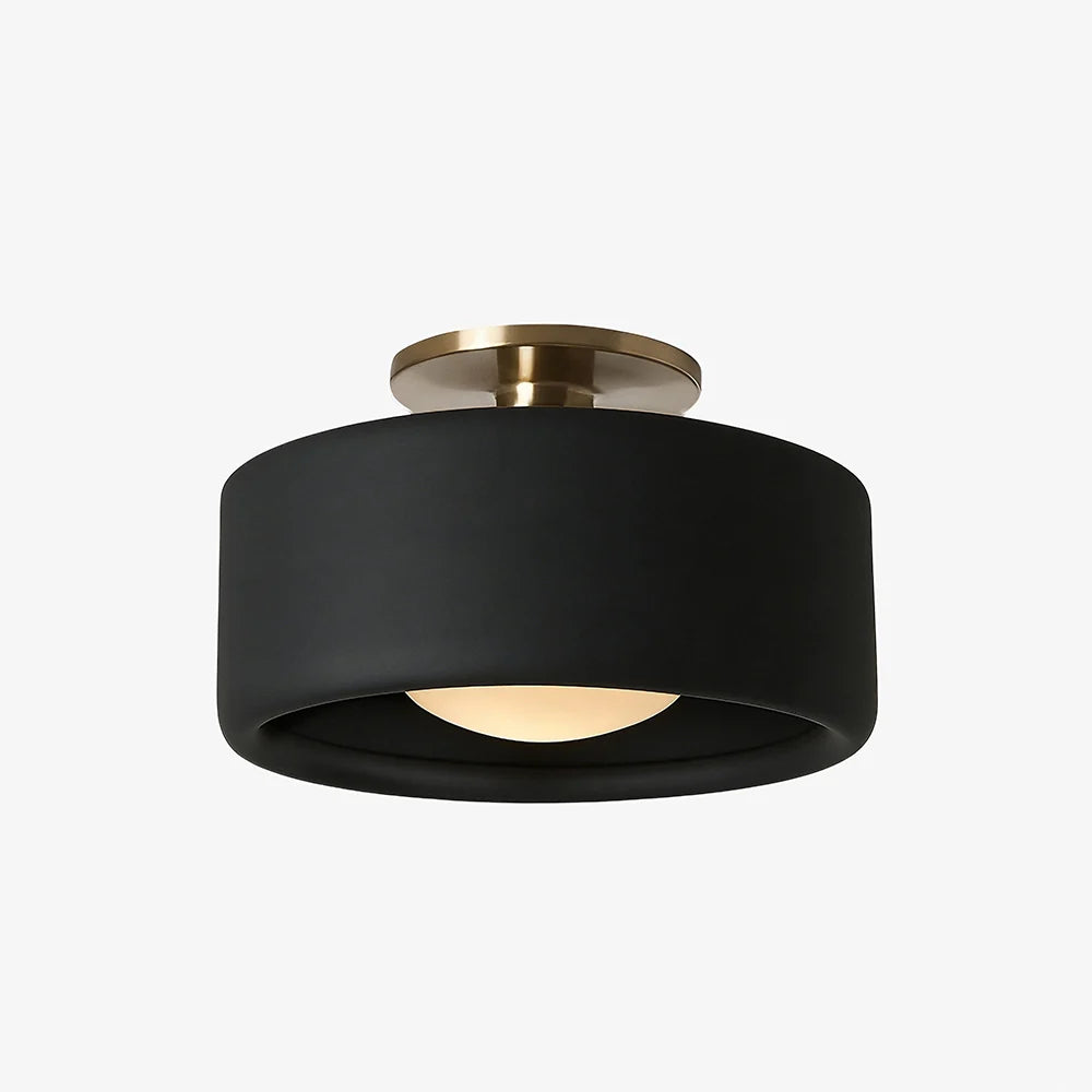 Modern Porcelain Semi Flush Mount Ceiling Light 20
