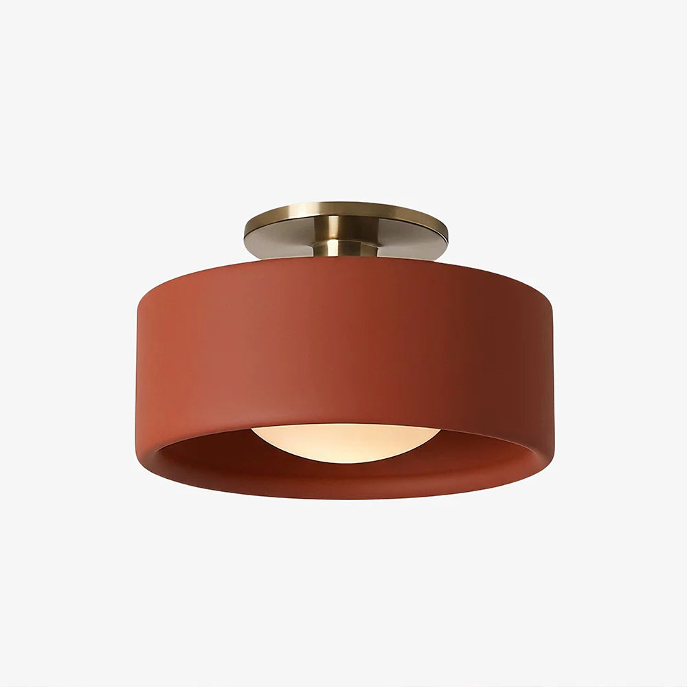 Modern Porcelain Semi Flush Mount Ceiling Light 21
