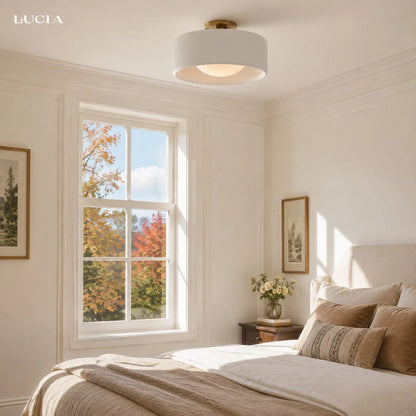 Modern Porcelain Semi Flush Mount Ceiling Light 1