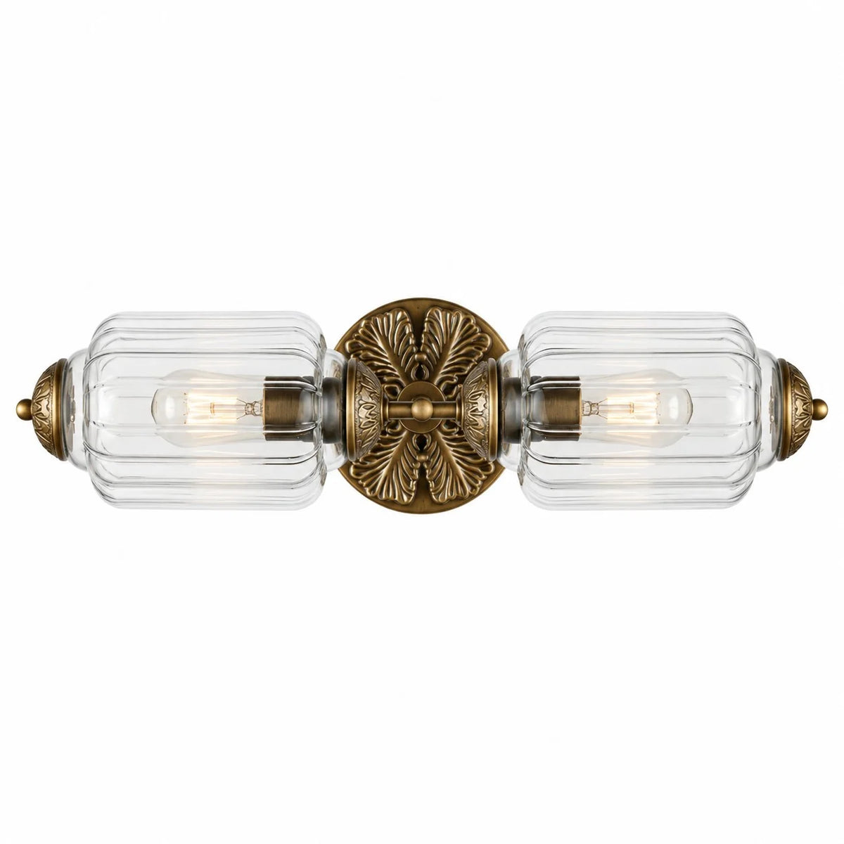 Vintage Art Deco Milk Glass Eloise Vanity Light Fixture 10