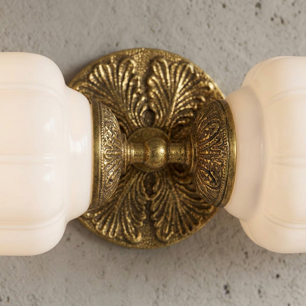 Dual Glass Shade Vanity Sconce
