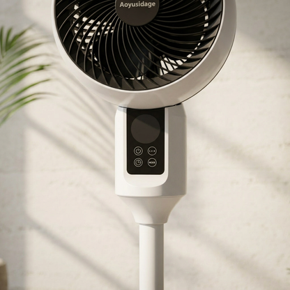 Elara Haus 2-in-1 Convertible Pedestal and Desk Air Circulator Fan with Remote Control
