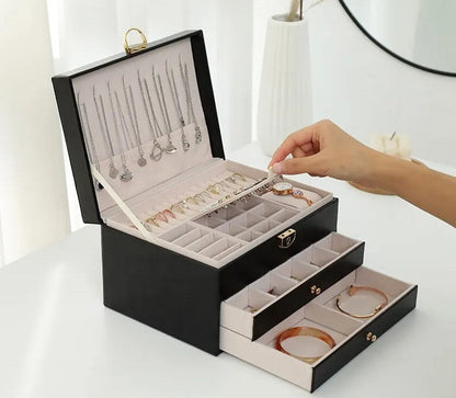 Multilayer Leather Jewellery Box | Organised and Stylish Storage 8