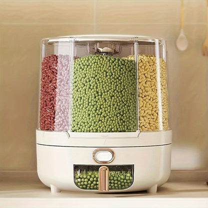 Rotating Airtight Food Storage Container | Large-Capacity Grain & Cereal Dispenser with 360° Design 3