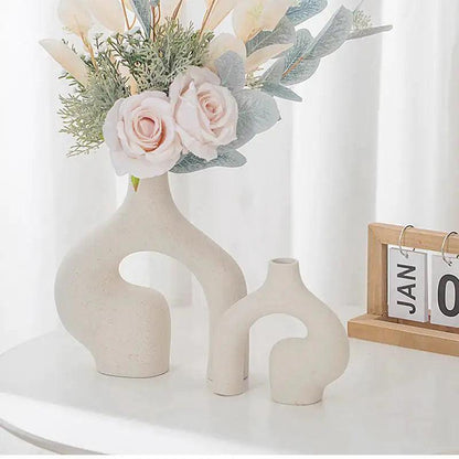 Danish Abstract Double Vase | Ceramic 2