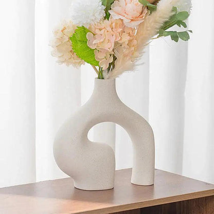 Danish Abstract Double Vase | Ceramic 4