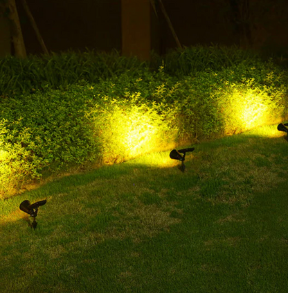 Solar garden lamp LED reflector 4x LED - adjustable spot for outdoor lighting 1