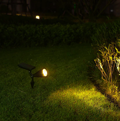 Solar garden lamp LED reflector 4x LED - adjustable spot for outdoor lighting 6