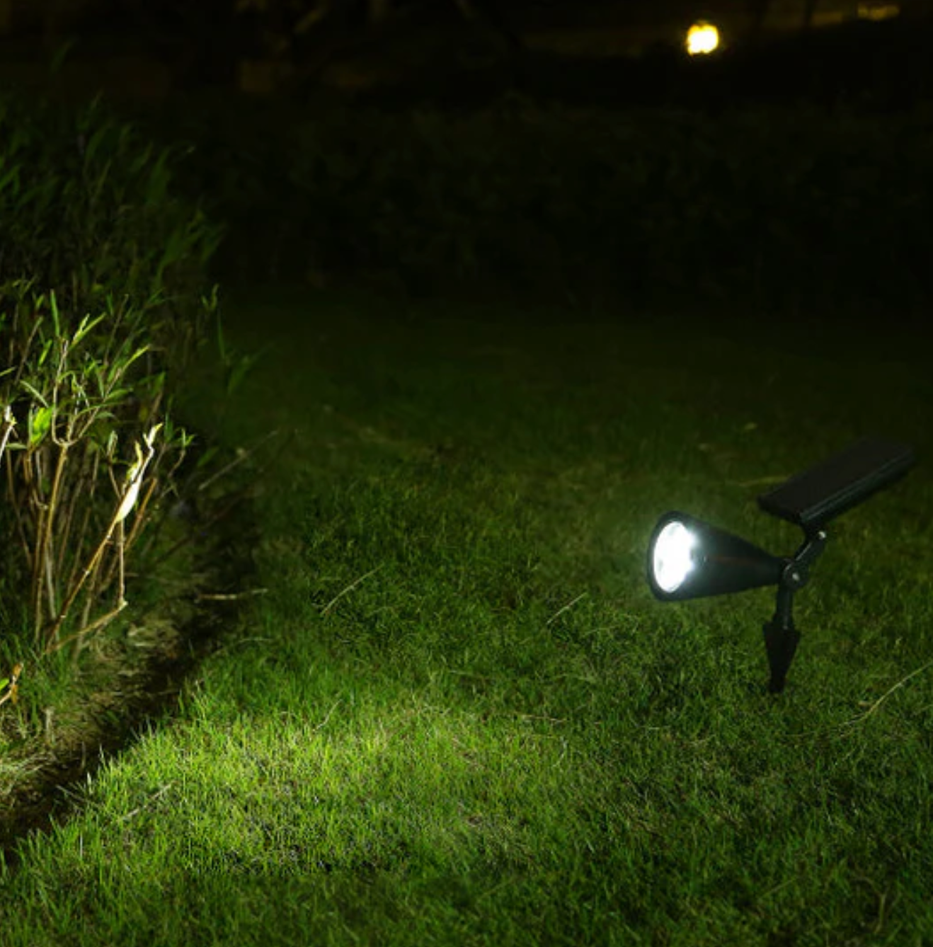 Solar garden lamp LED reflector 4x LED - adjustable spot for outdoor lighting 7