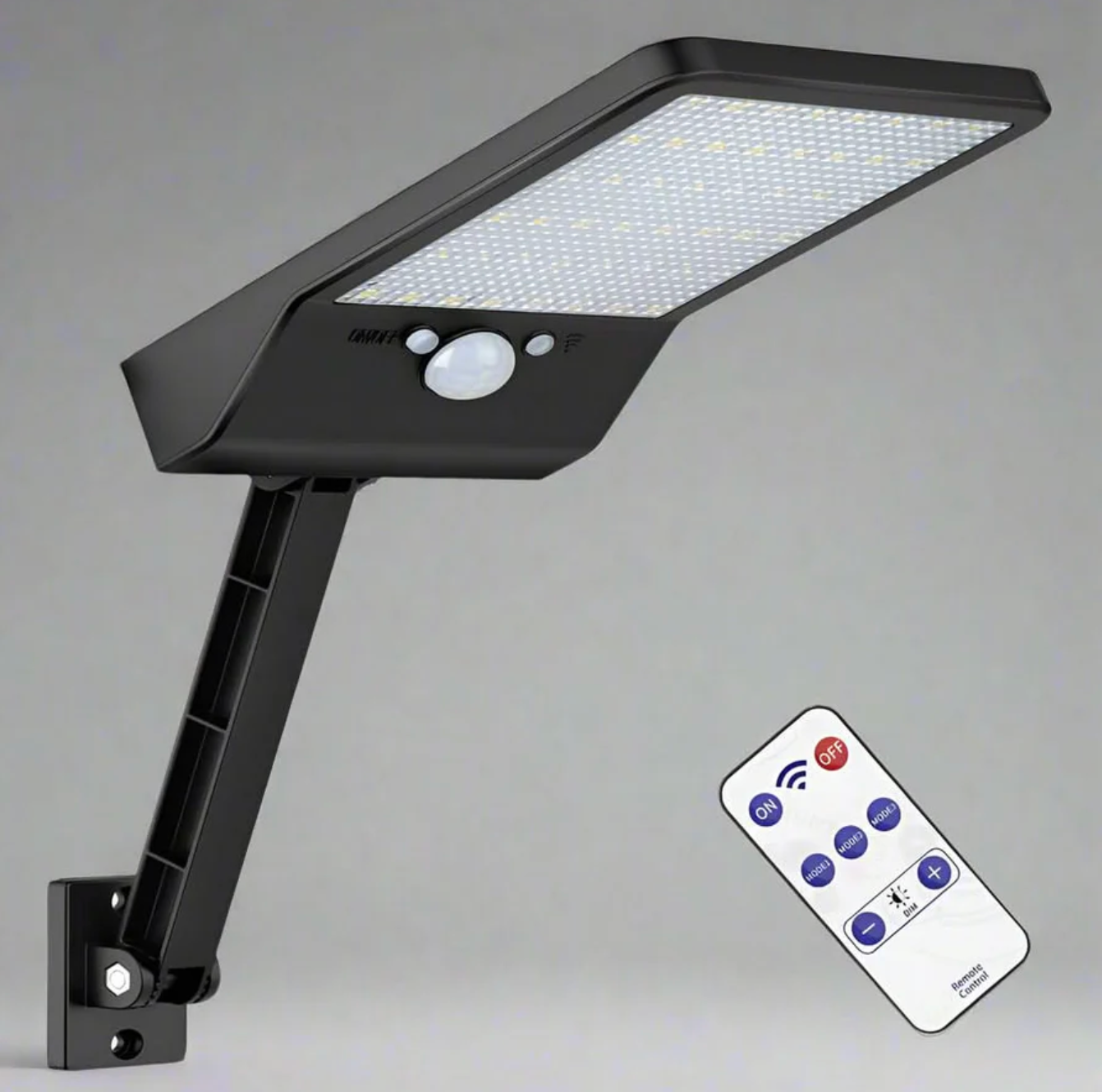 Solar LED Wall Lamp with Motion Sensor – Adjustable Outdoor Lighting 6500K 0