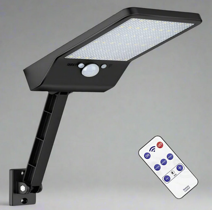 Solar LED Wall Lamp with Motion Sensor – Adjustable Outdoor Lighting 6500K 0