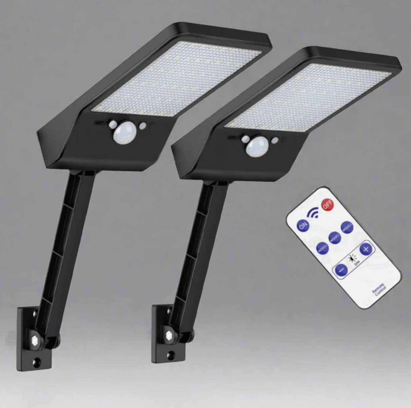 Solar LED Wall Lamp with Motion Sensor – Adjustable Outdoor Lighting 6500K 5