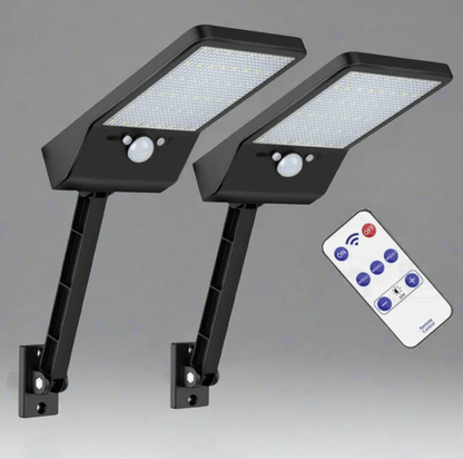 Solar LED Wall Lamp with Motion Sensor – Adjustable Outdoor Lighting 6500K 5