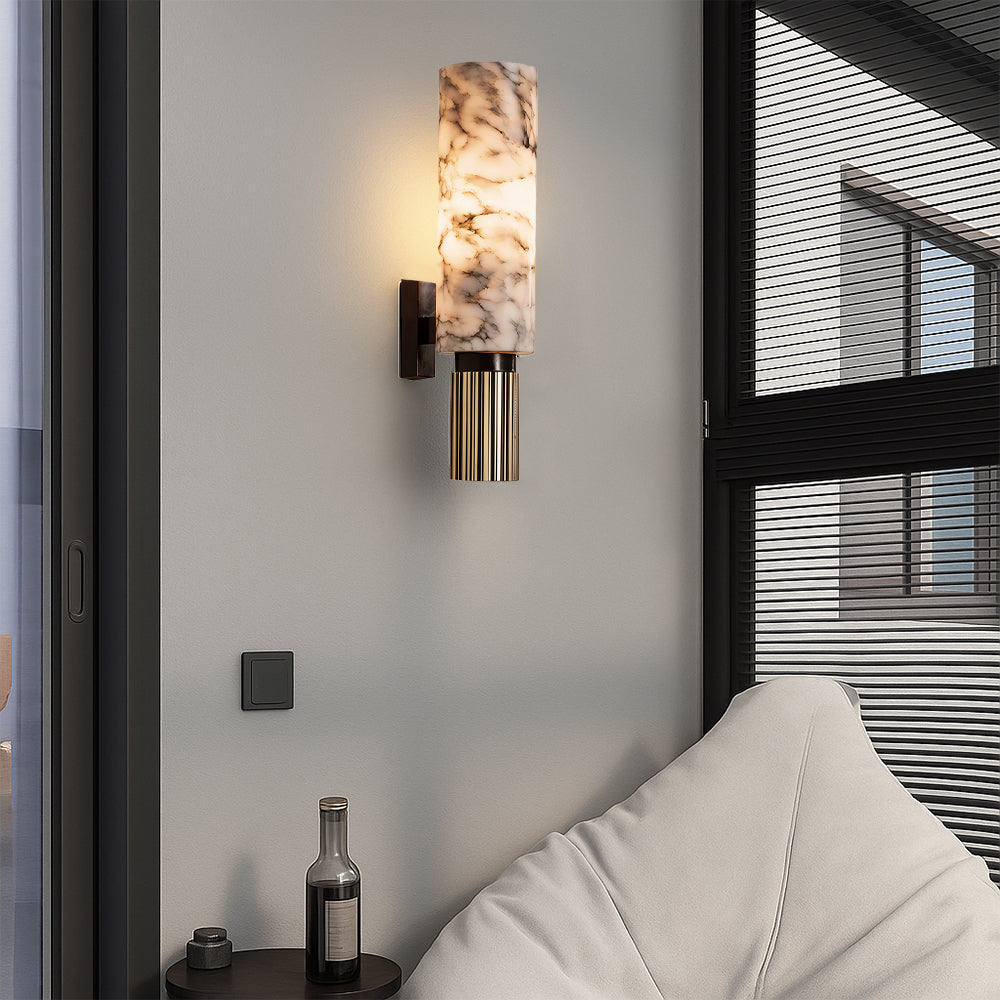 Copper stone Wall Light 1