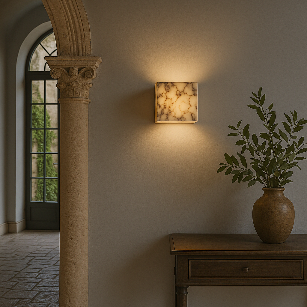 Marble Cube Wall Light 1