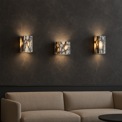 Marble Cube Wall Light 3